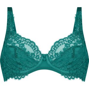 Hunkemöller Dames Lingerie Niet-voorgevormde beugel bh Daisy - Groen - maat C70