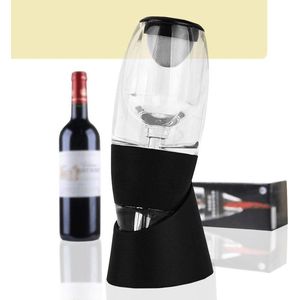 Lynnz® Luxe wijn decanteerder + zeef en standaard | wijn decanter - wijndecanteerder - wijn beluchter - cadeau - wijn accessoires - geschenkset - decanteer karaf