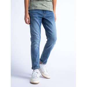 Petrol Industries - Jongens Russel Tapered Fit Jeans Quest - Blauw - Maat 140