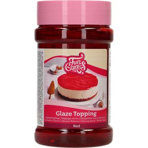 FunCakes Glaze Topping - Rood - 375g - Koude Gelei voor Bavarois, Taarten en Desserts