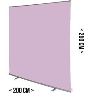 Roll-up achtergrondscherm Roze/ Roos | 200 x 250 cm | Studio wall | Mobiele fotostudio | Fotoshoot | Background | Pop-up video wall