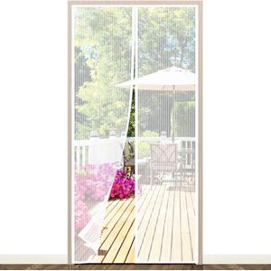 Magnetisch vliegengaas 90x210cm - Deurgordijn met Sterke Deurmagneet - Houd frisse lucht en insecten binnen
