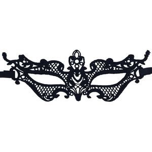 Miresa - Masker MM043 - Verleidelijk venetiaans masker - Zwart kant