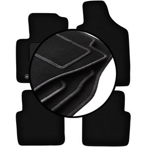 Complete set veloursmatten voor: Ford Ka MK2 FL hatchback (2012-2018)
