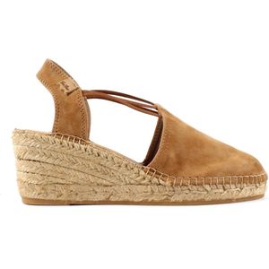 Toni Pons Tremp Dames Espadrilles Cuiro | Bruin | Suède | Maat 45 | TREMPcuiro