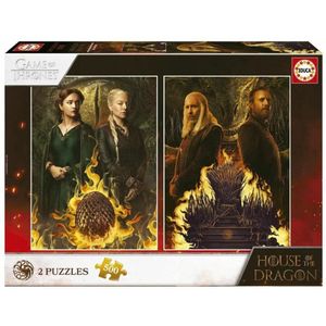 Puzzel Educa House of The Dragon 500 Onderdelen Puzzel x 2