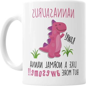Grappige Nannasaurus Cup voor Vaderdag en Verjaardag