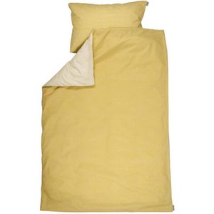 Plum Plum - Dekbedovertrek bed 100x135cm - Yellow Metrics