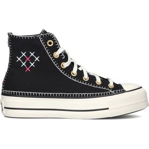 Converse Chuck Taylor All Star Lift Crafted Stitching Sneakers - Dames - Zwart - Maat 41