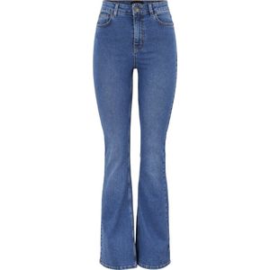 PIECES High Waist Flared Jeans PCPEGGY Medium Blue Denim