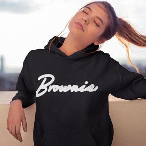 Blondie & Brownie Premium Hoodie (Brownie - Maat L) | BFF Koppel Sweater | Best Friends Forever