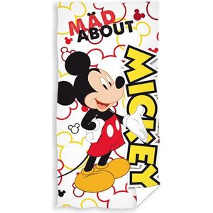 Mickey Mouse Mad About Strandlaken - 70x140 cm - Wit