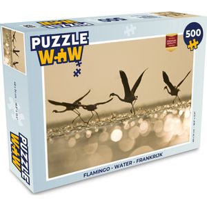 Puzzel Flamingo - Water - Frankrijk - Legpuzzel - Puzzel 500 stukjes
