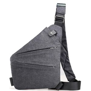 S&Dshopline® Gipfelfreund Anti-diefstal tas, Gipfelfreund schoudertas, borsttas, diefstalbestendige tas, anti-diefstal, veiligheidstas, reizen, voor dames en heren - Linke Schulter - grijs
