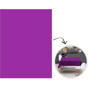 Tafelkleed - Tafellaken - 180x240 cm - Paars - Kleuren - Effen - Binnen en Buiten