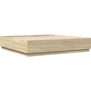 vidaXL-Bedframe-bewerkt-hout-sonoma-eikenkleurig-200x200-cm