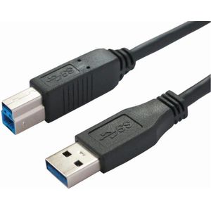 Bachmann USB-kabel USB 3.2 Gen1 (USB 3.0 / USB 3.1 Gen1) USB-A stekker, USB-B stekker 1.00 m Zwart 917.1205