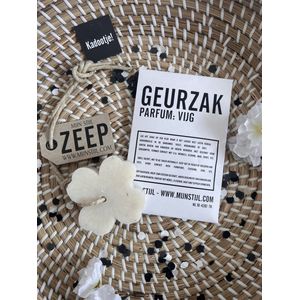 Mijn Stijl Geurzak Vijg Parfum met Zeep Klavertje - Leuk ingepakt als Cadeau Brievenbuscadeau Gift Geschenk Verjaardagscadeau