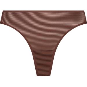 Hunkemöller Invisible string Stripe mesh Bruin S