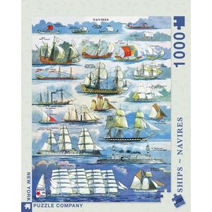 New York Puzzle Company - Vintage Images Navires ~ Ships - 1000 stukjes puzzel