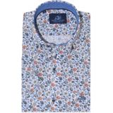 Eden Valley - Korte Mouw Overhemd - Heren - 4XL - Blauw - Katoen - 216126-39 Regular fit