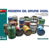 1:48 MiniArt 49009 Modern Oil Drums 200L for Diorama Plastic Modelbouwpakket