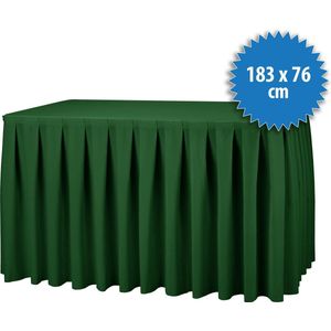 Combiskirting Boxpleat 250% - 183x76cm - Donkergroen