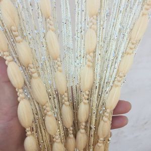 Unyqoos ® Decoratief Draadgordijn voor Deuren en Ramen met Insectenbescherming, Beige, 100 x 200 cm
