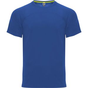 Royal Blue 4 Pack unisex snel drogend Premium sportshirt korte mouwen 'Monaco' merk Roly maat XXL