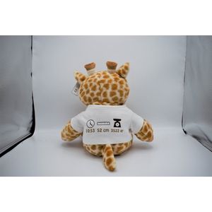 Knuffel met naam | gepersonaliseerd kraamcadeau | knuffel giraf | bedrukking | geboorte | cadeau voor jongens en meisjes | kado met naam