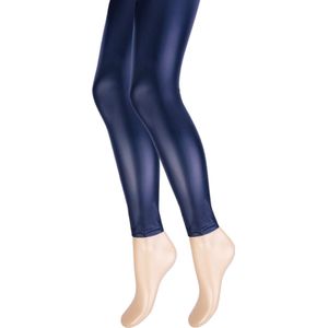 Kinderlegging Leatherlook - Marineblauw - Maat 146-152