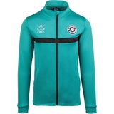 Gorilla Wear Vernon Kids Trainingsjas - Track Jacket - Groen/Blauw - 140