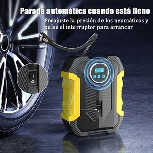 Ghani winkeltje Autobanden Pomp -Draagbare Auto Luchtcompressor Digitale Band Inflatie Pomp Led Lamp Band Compressiepomp
