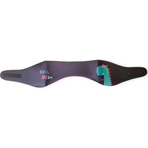 Horend Goed zwemhoofdband zwart met dino Large