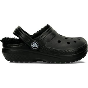 Crocs Classic Lined Clog T - Kinderen - Clogs - Zwart/Zwart - Maat 27/28