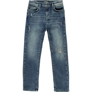 Cars Jeans Rocky Den.Damaged Dark Used Jongens Jeans - Maat 146