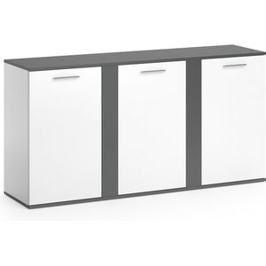 Vicco Sideboard Novelli, Antraciet/Antraciet, 155 x 80 cm met deuren