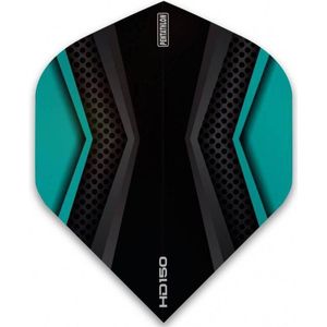 Pentathlon HD150 Black-Aqua - Dart Flights
