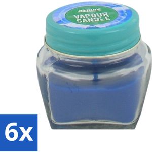 Airpure - Kaars Tegen Verkoudheid - Geurkaars - Verlichting bij Verkoudheid - 28,5 g - Voordeelverpakking - 6 stuks