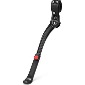 Fietsstandaard - Unisex fietsstandaard voor volwassenen - Antislip zijstandaard - Robuuste aluminium fietsstandaard - Verstelbare hoogte - Voor 24-29 inch fietsen voor volwassenen - Geschikt voor MTB en racefietsen