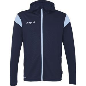 Uhlsport Squad 27 Jas Met Kap Heren - Marine / Hemelsblauw | Maat: M