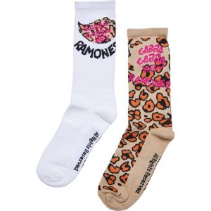 Merchcode Ramones - Leo 2-Pack Sokken - 43/46 - Multicolours