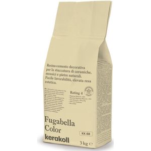 Kerakoll Fugabella Voegmiddel KK88 - Kleur 88 Creme - 3 kg Voegmortel voor Tegels & Natuursteen - Verkrijgbaar in 50 Kleuren - Greenbuild rating 4