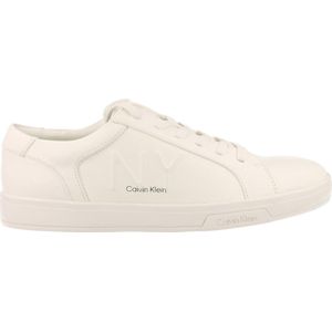 Calvin Klein Sneaker Laag Heren Boone  Trend Clean White Volledig Leder - Wit | 41