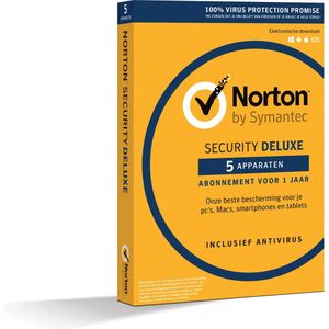 Norton Security Deluxe 2023 - 5 apparaten - 1 jaar