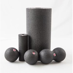5-delige Yoga-schuimrollenset met Medium-firm EPP Foam Roller voor spiermassage en spanningontlasting - Zwart