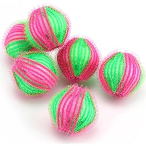 Anti-Pluis Wasbal Set 6 Stuks - Nylon Wasmachine Ballen - Wasballen Wasbol - Was bal - Pluisballen 6 Ballen - Kleding - Ballen