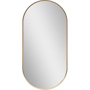 Lange Spiegel Amaya - Hangende spiegel - 40x80 cm - Goudkleurig - Aluminium en glas - Decoratieve spiegel