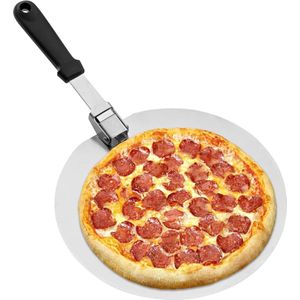 Roestvrijstalen pizzaschep met groot oppervlak en ronde vorm - premium pizza- en taartschep (305 cm)