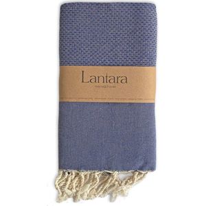 Lantara Hamamdoek Fouta - Donkerblauw - 100x200cm